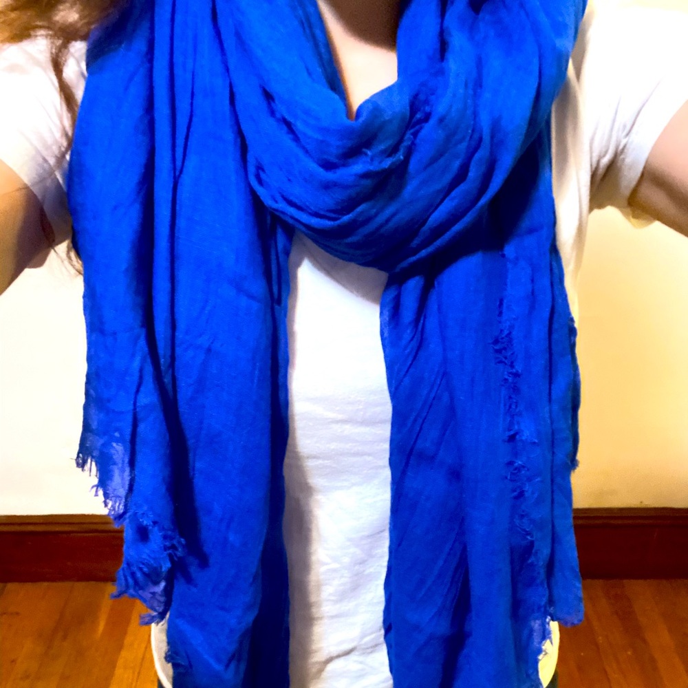 Bright Blue Scarf